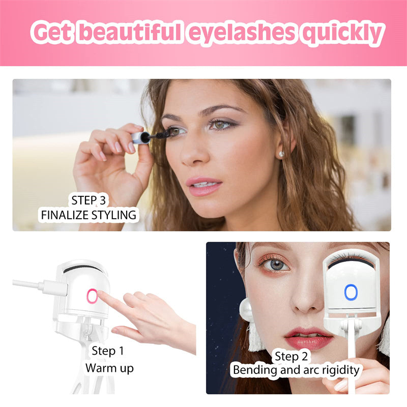 Electric Heated Eyelash Curler for All-Day Curl